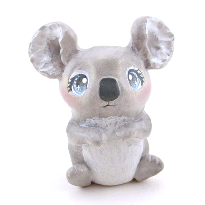 Blue/Grey-Eyed Koala Figurine - Polymer Clay Animals Continents Collection