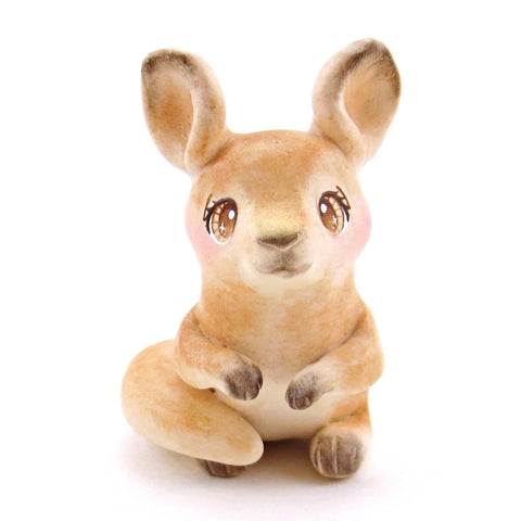 Red Kangaroo Figurine - Polymer Clay Animals Continents Collection