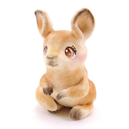 Red Kangaroo Figurine - Polymer Clay Animals Continents Collection