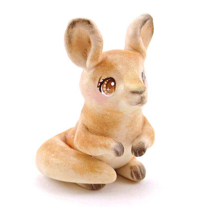 Red Kangaroo Figurine - Polymer Clay Animals Continents Collection