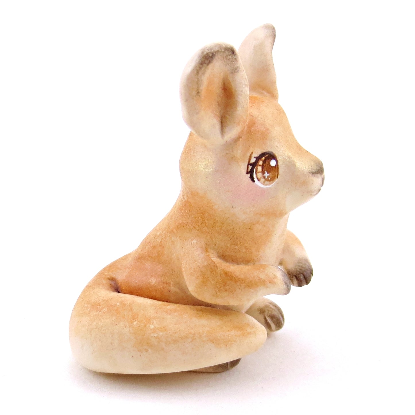 Red Kangaroo Figurine - Polymer Clay Animals Continents Collection