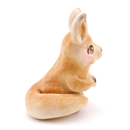 Red Kangaroo Figurine - Polymer Clay Animals Continents Collection