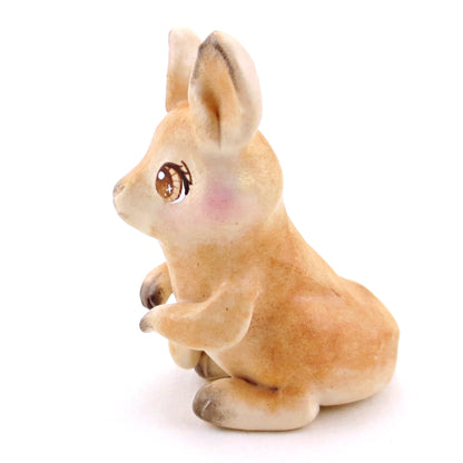 Red Kangaroo Figurine - Polymer Clay Animals Continents Collection