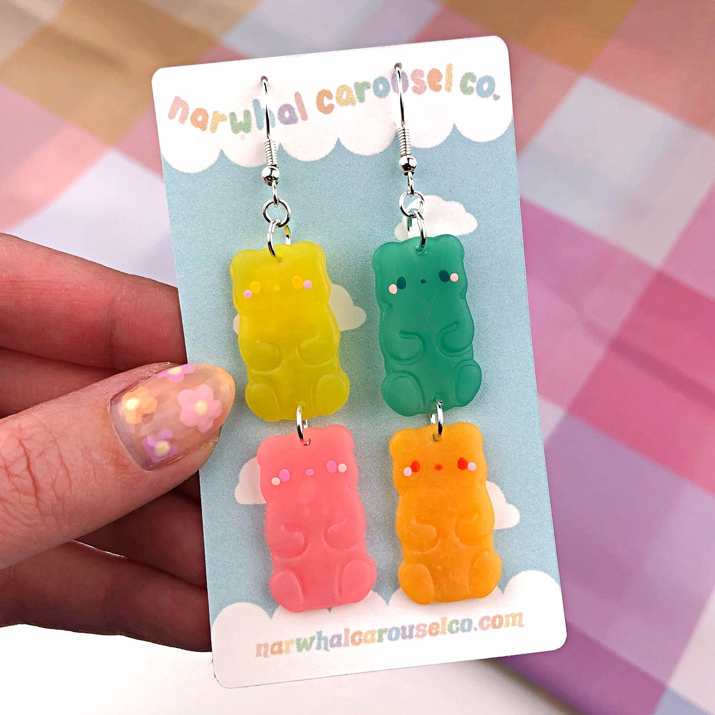 Gummy Bear Polymer Clay Earrings