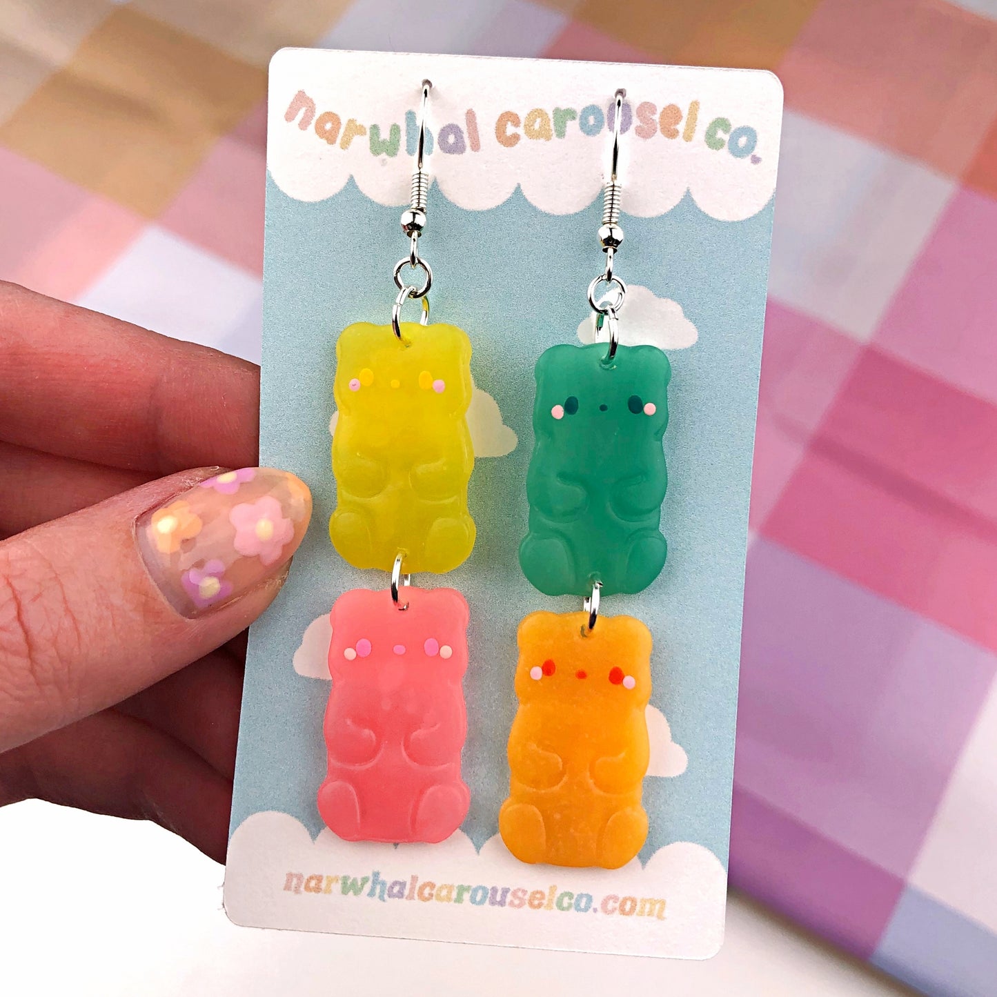 Gummy Bear Polymer Clay Earrings