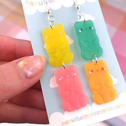 Gummy Bear Polymer Clay Earrings