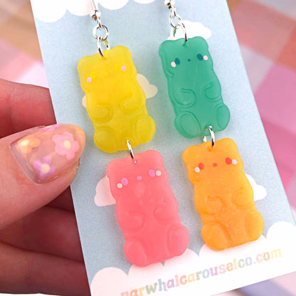 Gummy Bear Polymer Clay Earrings