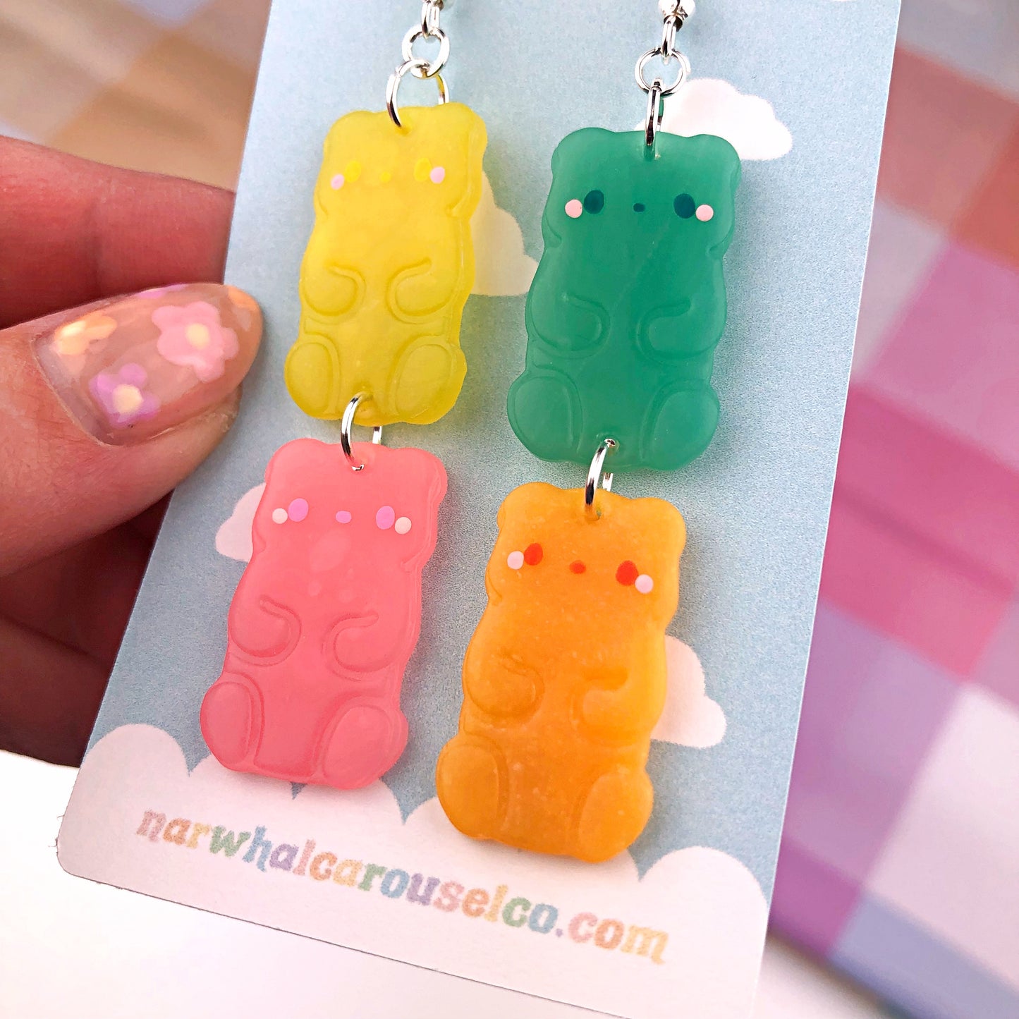 Gummy Bear Polymer Clay Earrings