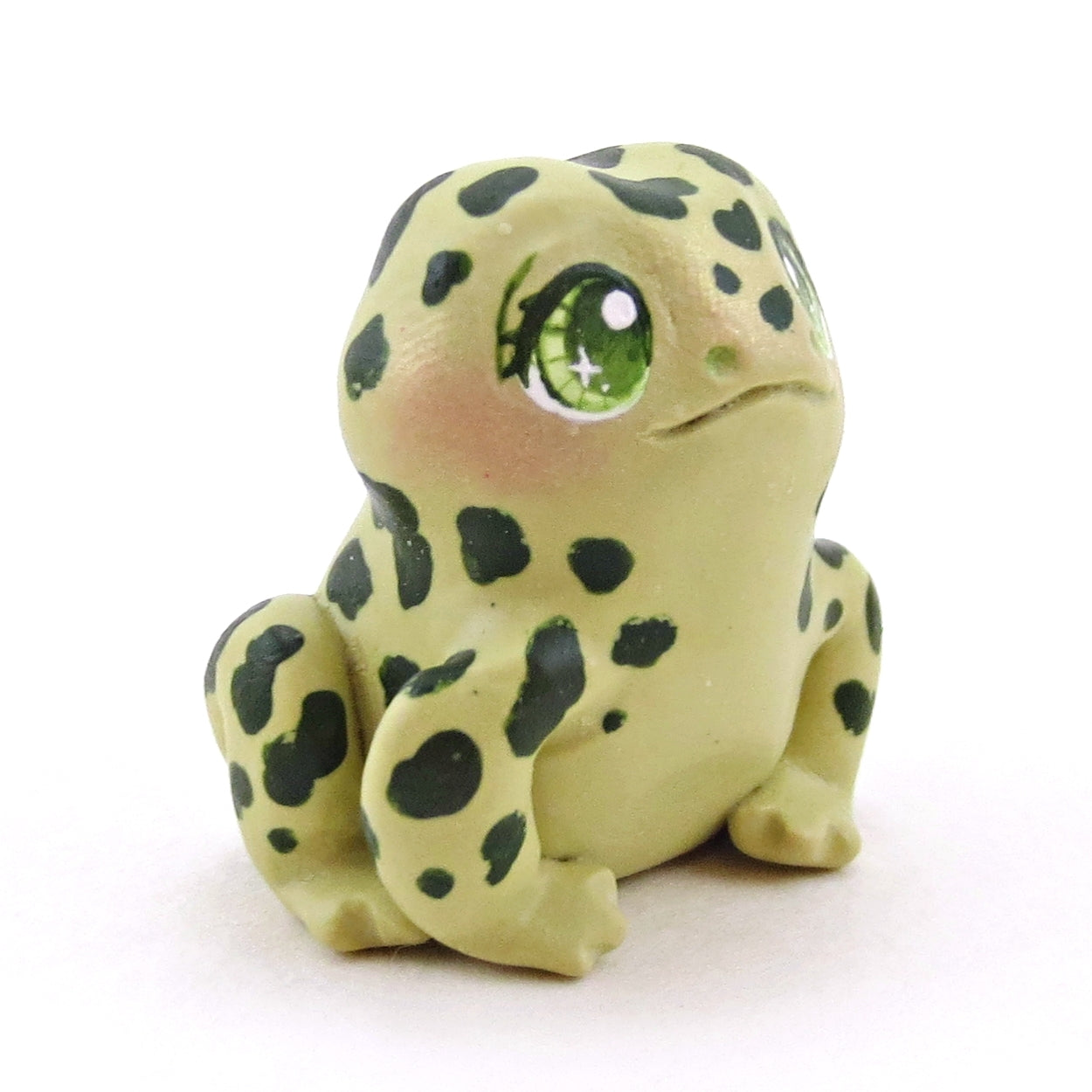 Mushroom and Frog Figurine Set - Polymer Clay Animals Fall and Halloween Collection