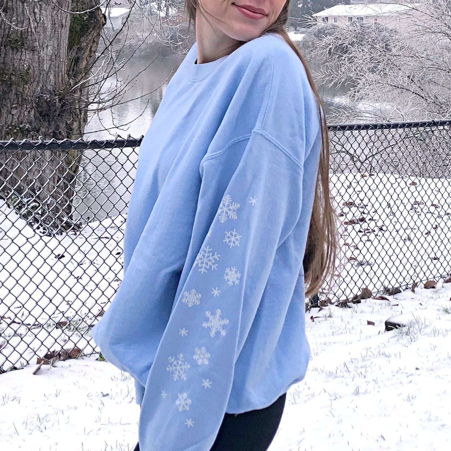 "Snowflake Sleeves" Sweatshirt