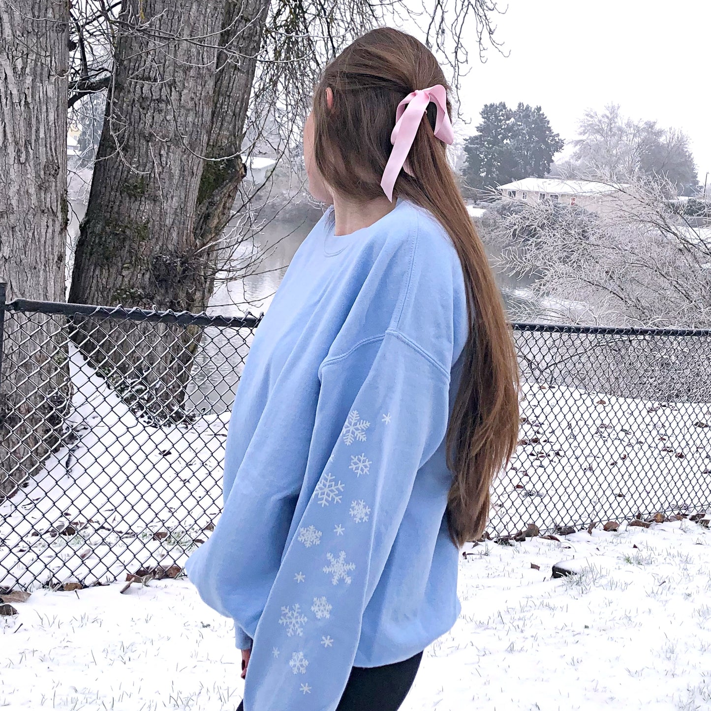 "Snowflake Sleeves" Sweatshirt