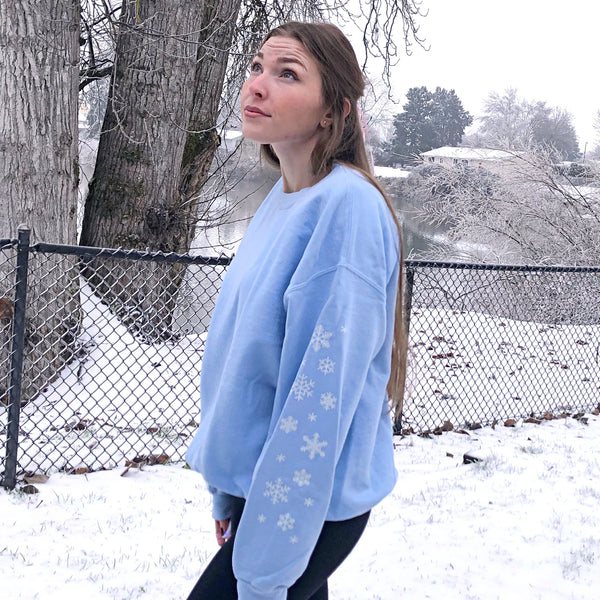 "Snowflake Sleeves" Sweatshirt