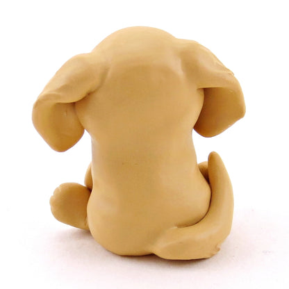 Golden Retriever Dog Figurine - Polymer Clay Spring Collection