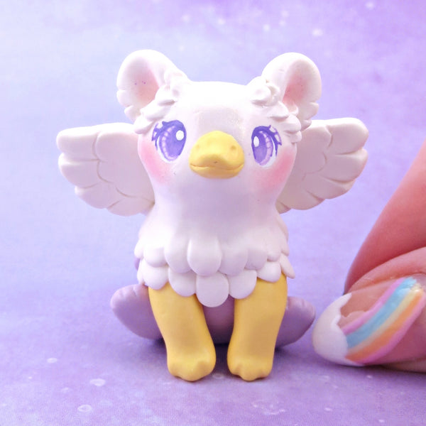 Lavender Griffin/Gryphon Figurine - Polymer Clay Spring Collection