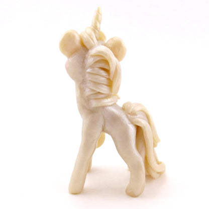 Magical Shimmer Unicorn Figurine - Polymer Clay Animals Fairytale Spring Collection