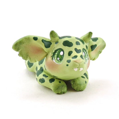 Splooting Goblin Puppy Figurine - Polymer Clay Animals Fairytale Spring Collection