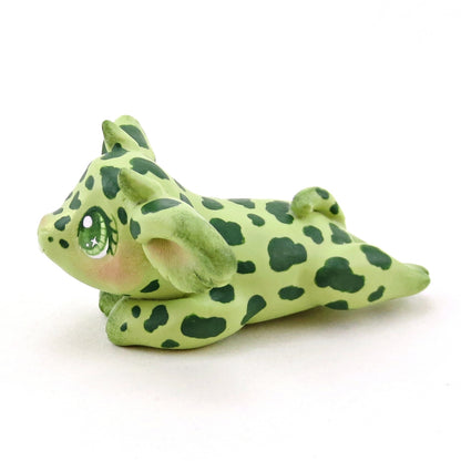 Splooting Goblin Puppy Figurine - Polymer Clay Animals Fairytale Spring Collection