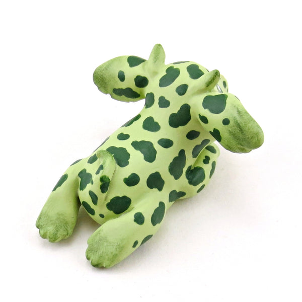 Splooting Goblin Puppy Figurine - Polymer Clay Animals Fairytale Spring Collection
