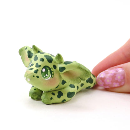 Splooting Goblin Puppy Figurine - Polymer Clay Animals Fairytale Spring Collection