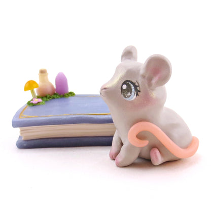 Spring Rat Familiar Figurine Set - Polymer Clay Animals Fairytale Spring Collection