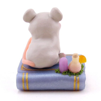 Spring Rat Familiar Figurine Set - Polymer Clay Animals Fairytale Spring Collection