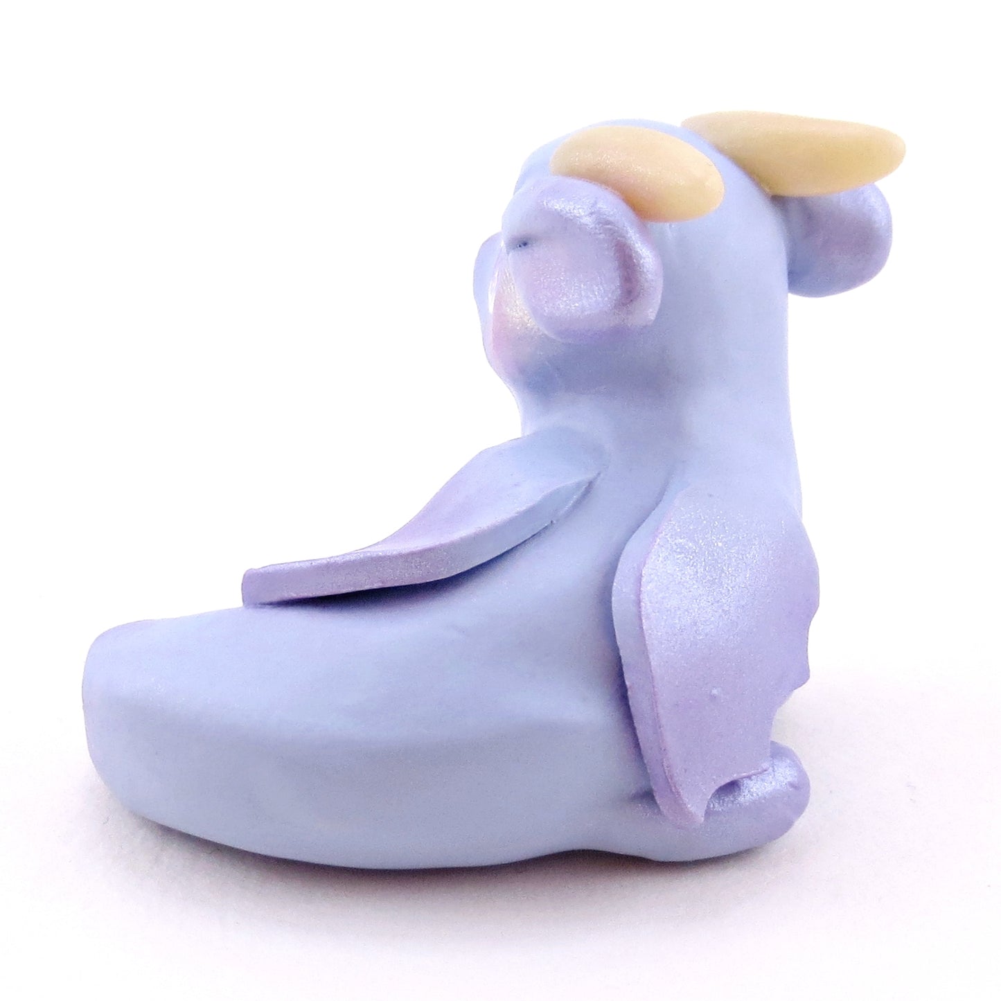 Periwinkle Baby Dragon Figurine - Polymer Clay Animals Fairytale Spring Collection