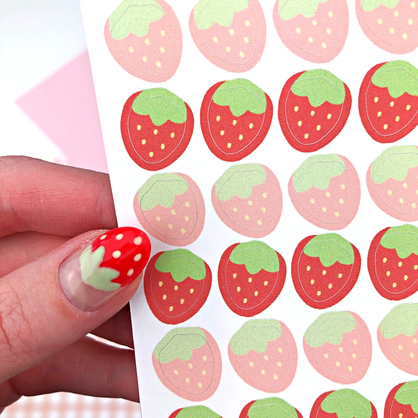 Strawberry Deco Sticker Sheet