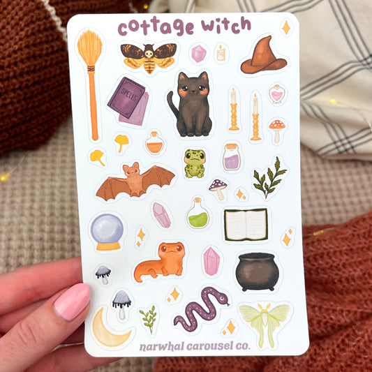 Cottage Witch Sticker Sheet