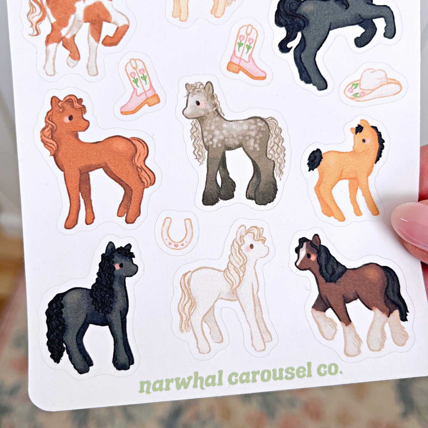 Horses and Ponies Sticker Sheet