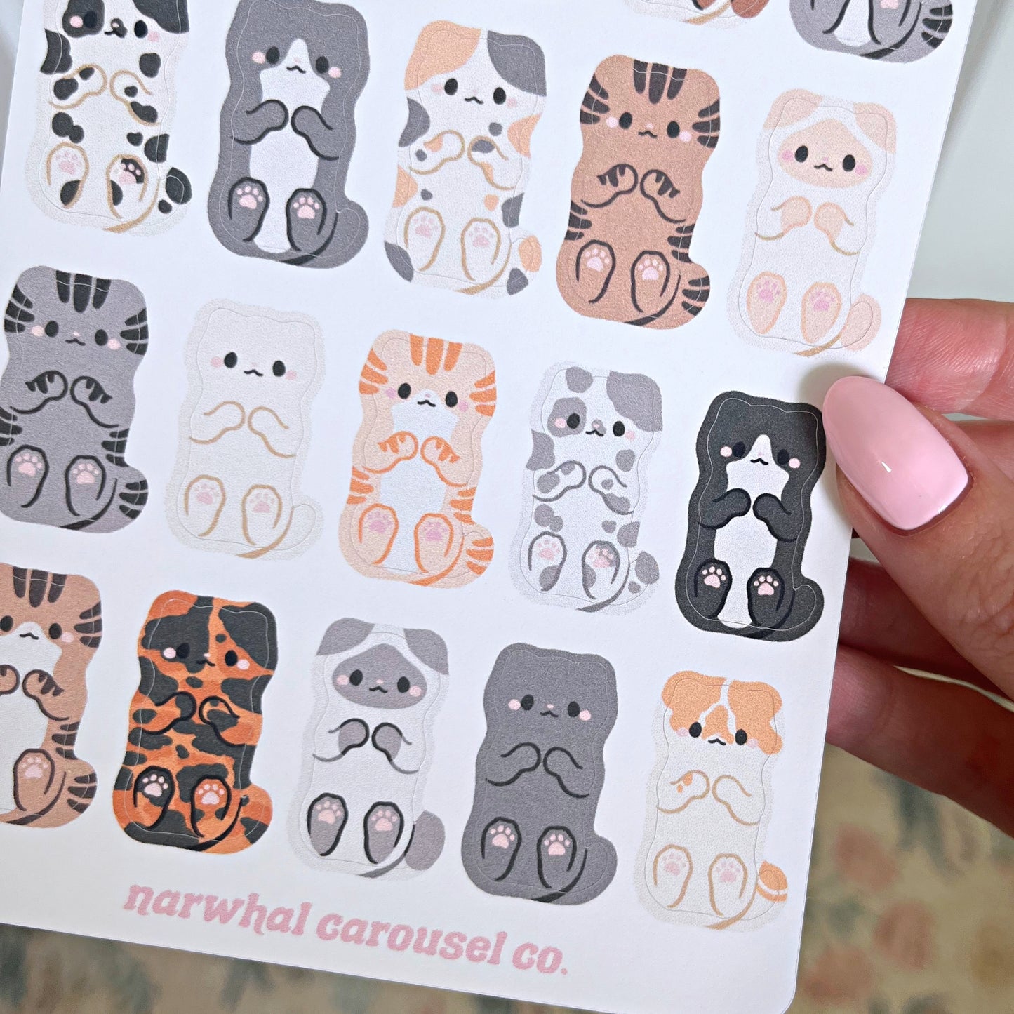 Cozy Cat Deco Sticker Sheet