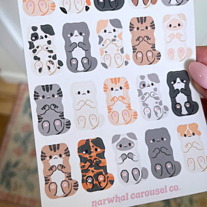 Cozy Cat Deco Sticker Sheet