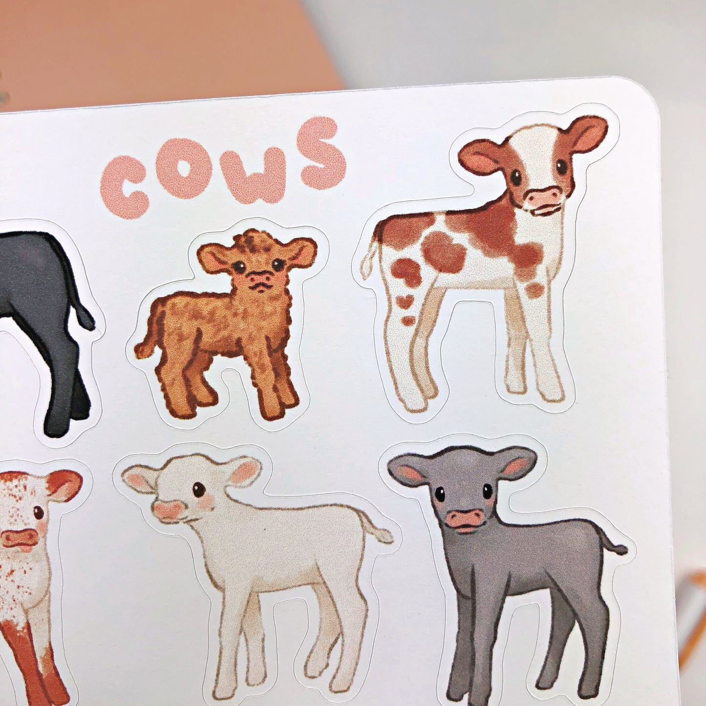 Cows Sticker Sheet