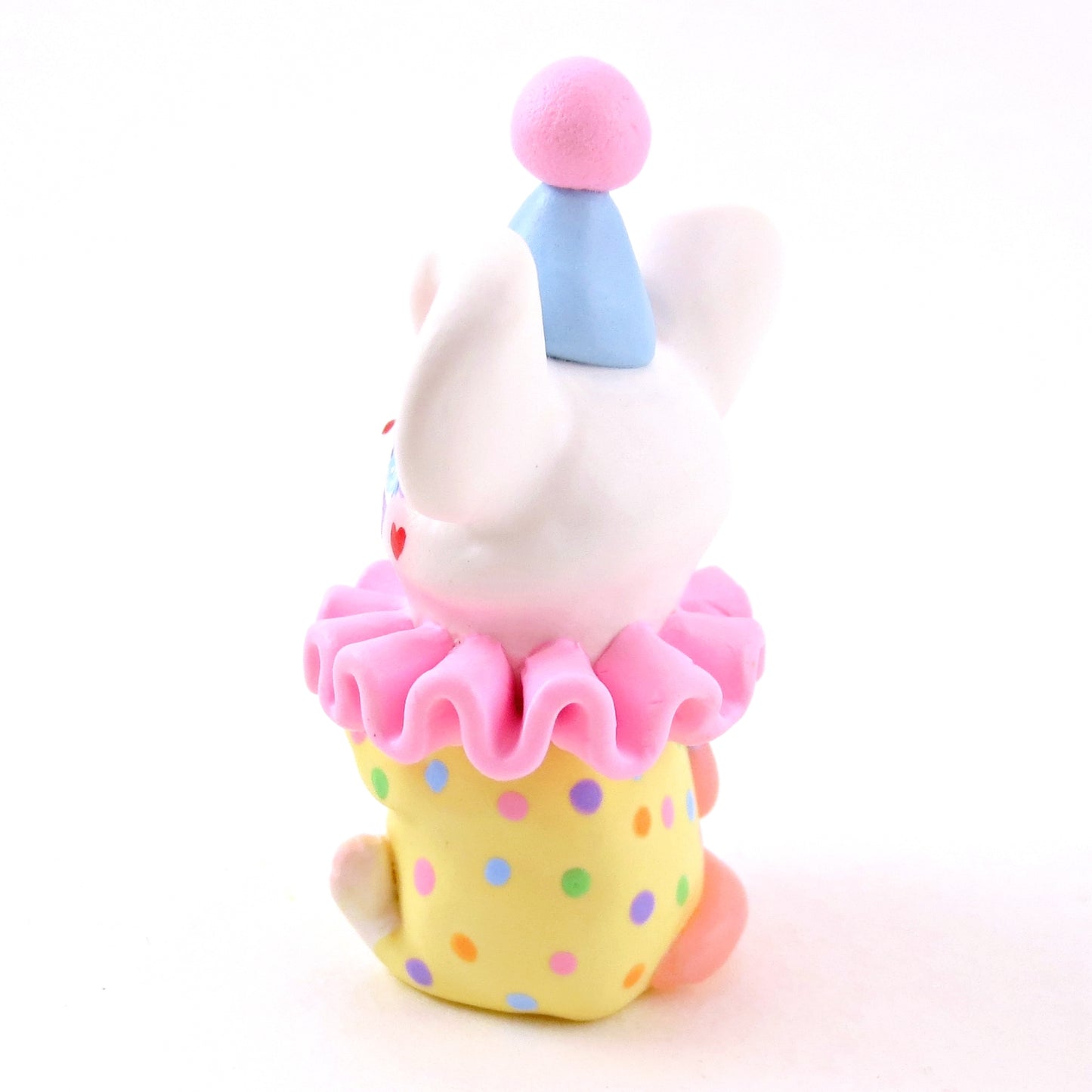 Clown Mouse Figurine - Polymer Clay Animals Carnival/Circus Collection