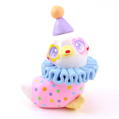 Clown Goose Figurine - Polymer Clay Animals Carnival/Circus Collection