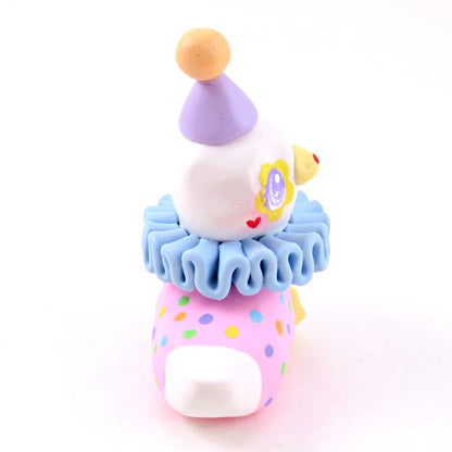 Clown Goose Figurine - Polymer Clay Animals Carnival/Circus Collection