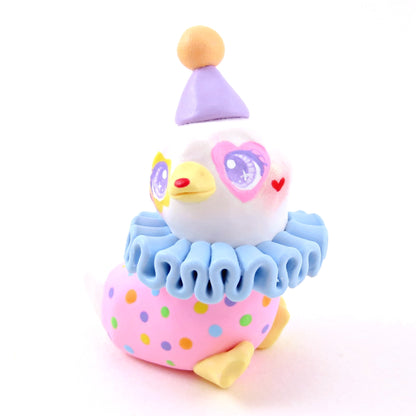 Clown Goose Figurine - Polymer Clay Animals Carnival/Circus Collection