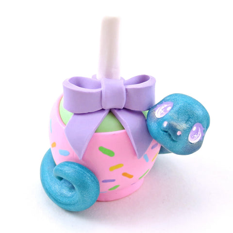 Sprinkle Candy Apple Snake Figurine - Polymer Clay Animals Carnival/Circus Collection
