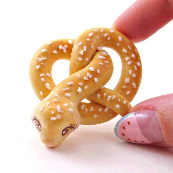 Pretzel Snake Figurine - Polymer Clay Animals Carnival/Circus Collection