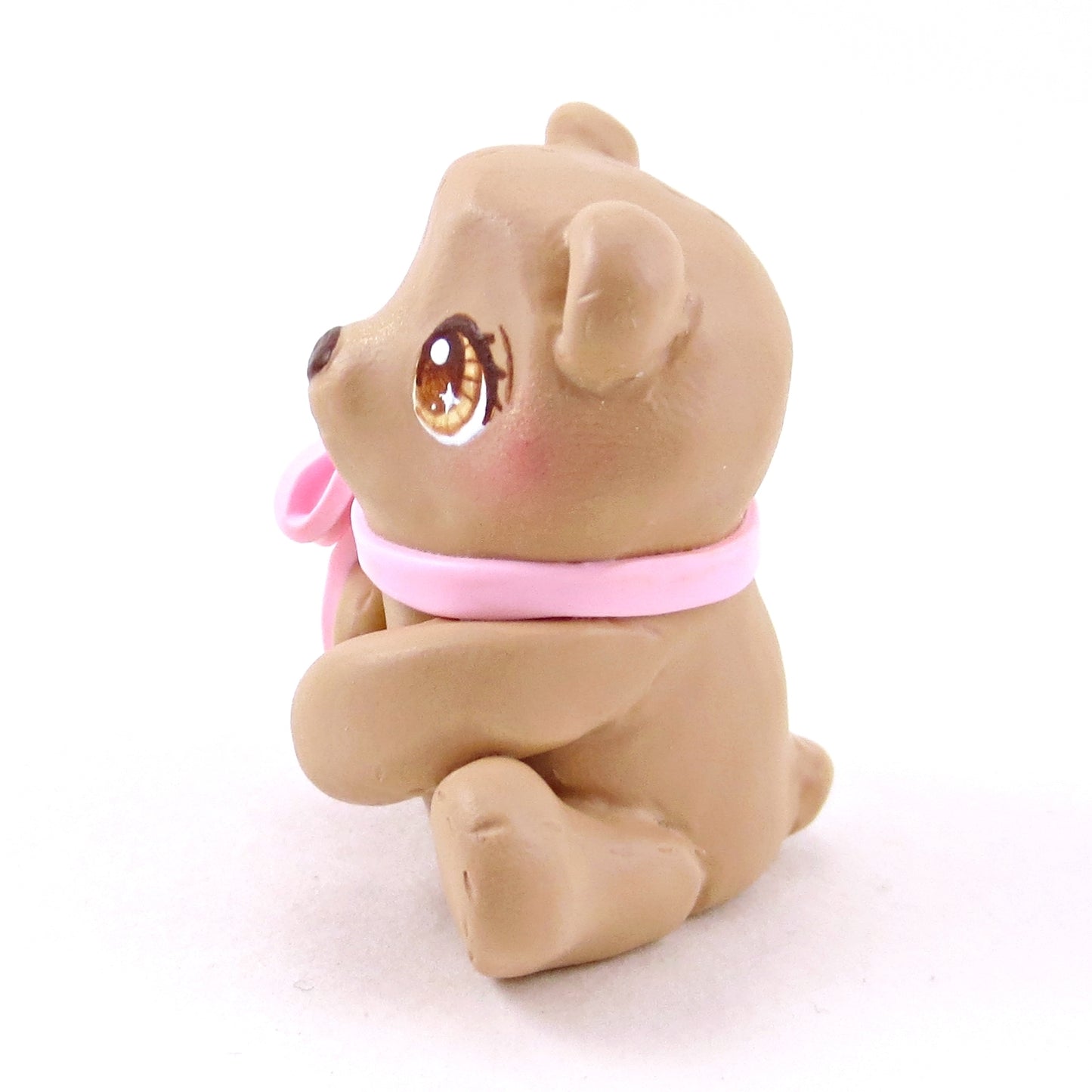 Teddy Bear Figurine - Polymer Clay Animals Carnival/Circus Collection