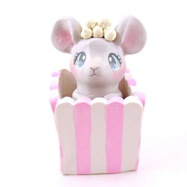 Popcorn Mouse Figurine - Polymer Clay Animals Carnival/Circus Collection