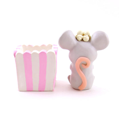 Popcorn Mouse Figurine - Polymer Clay Animals Carnival/Circus Collection