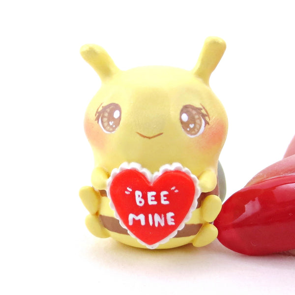 "Bee Mine" Bee Figurine - Polymer Clay Valentine Collection