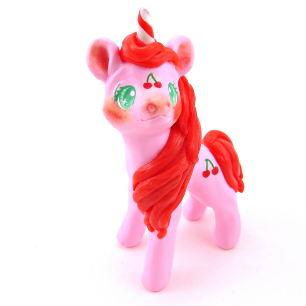 Cherry Pony Figurine - Polymer Clay Spring Collection