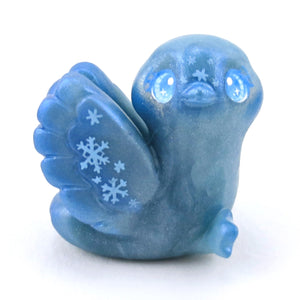 Ice Phoenix Figurine - Polymer Clay Winter Collection