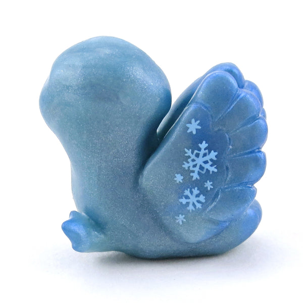 Ice Phoenix Figurine - Polymer Clay Winter Collection