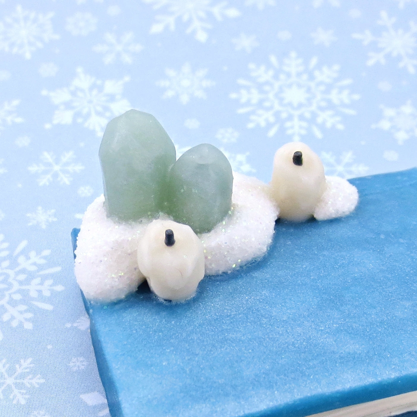 Baby Seal "Winter Familiars" Figurine - Polymer Clay Winter Collection