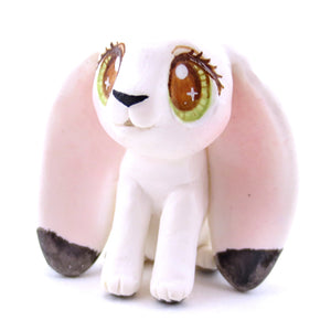Lop Eared Arctic Hare Figurine - Polymer Clay Christmas Animals