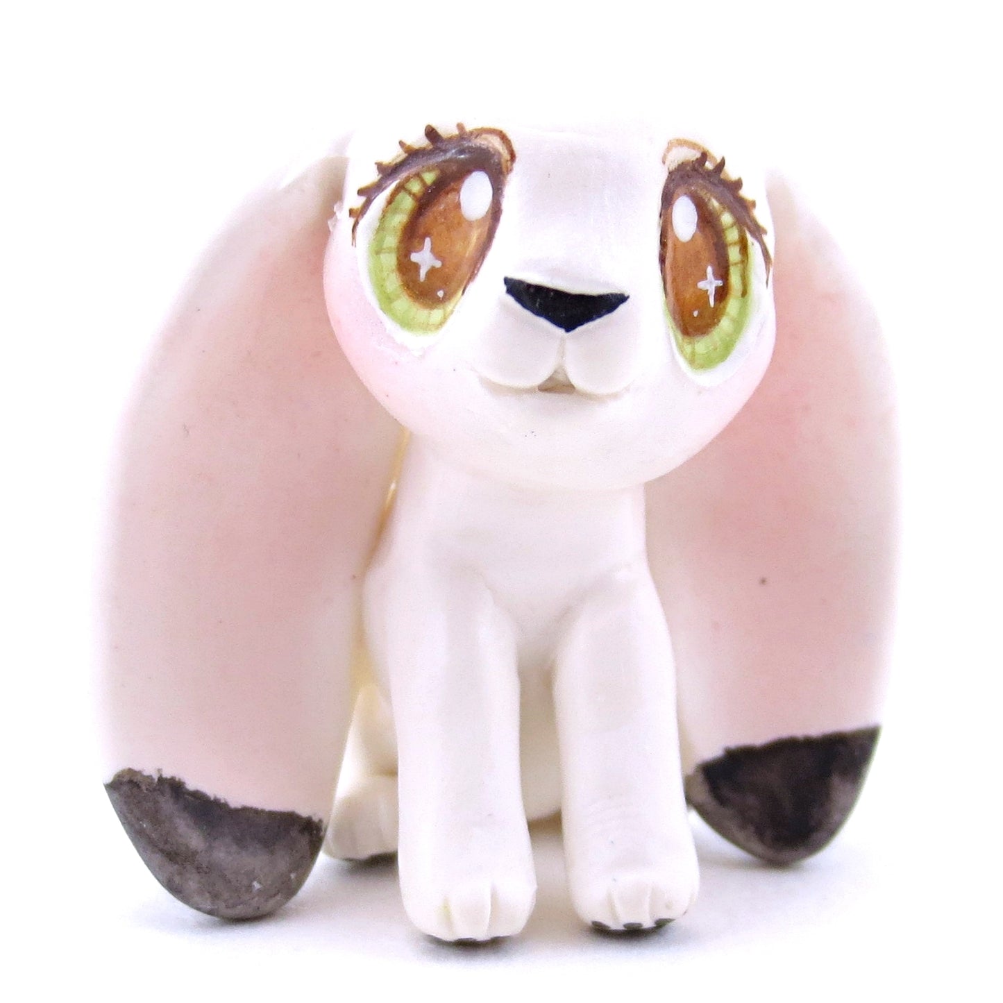 Lop Eared Arctic Hare Figurine - Polymer Clay Christmas Animals