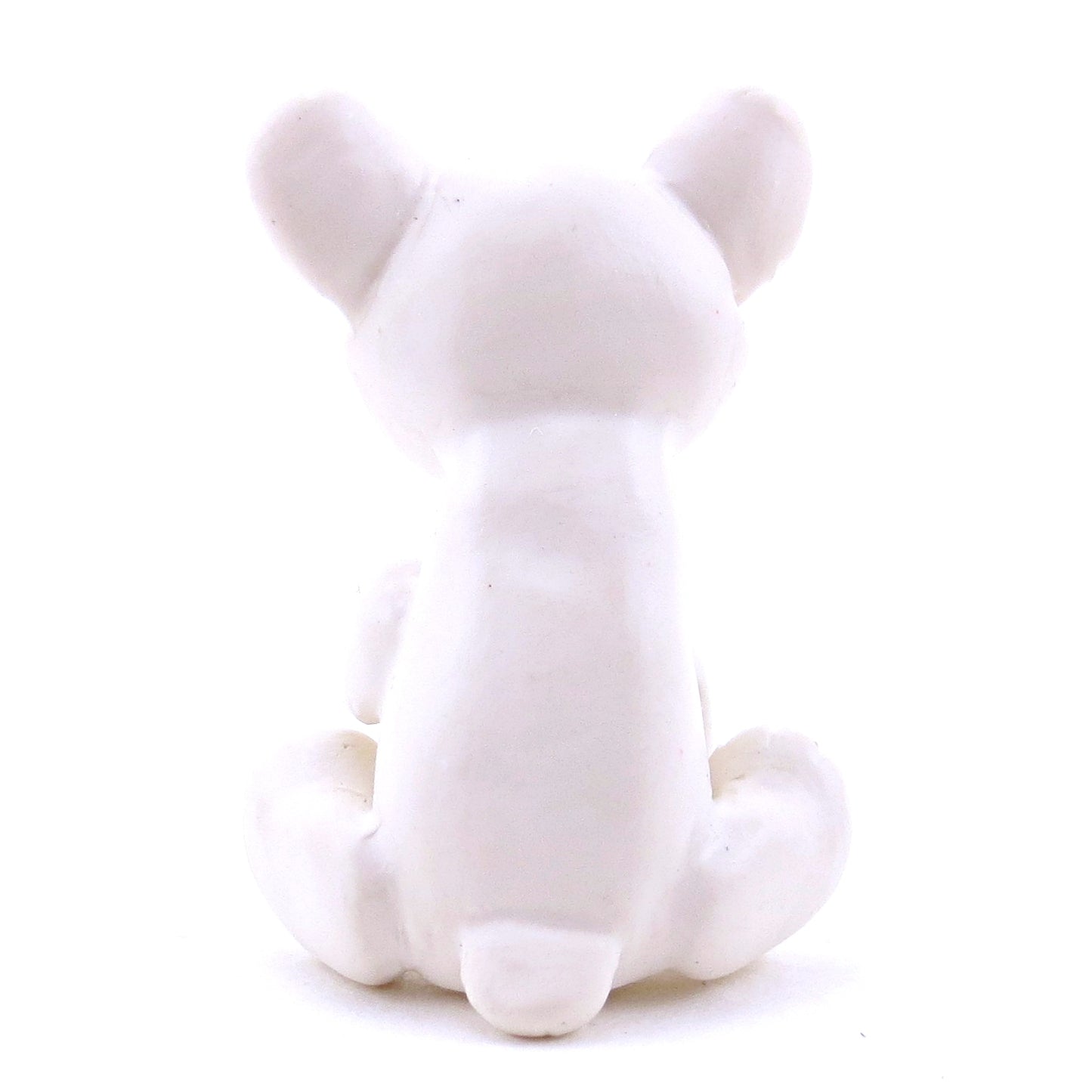 Polar Bear with Hazel Eyes Figurine - Polymer Clay Christmas Animals