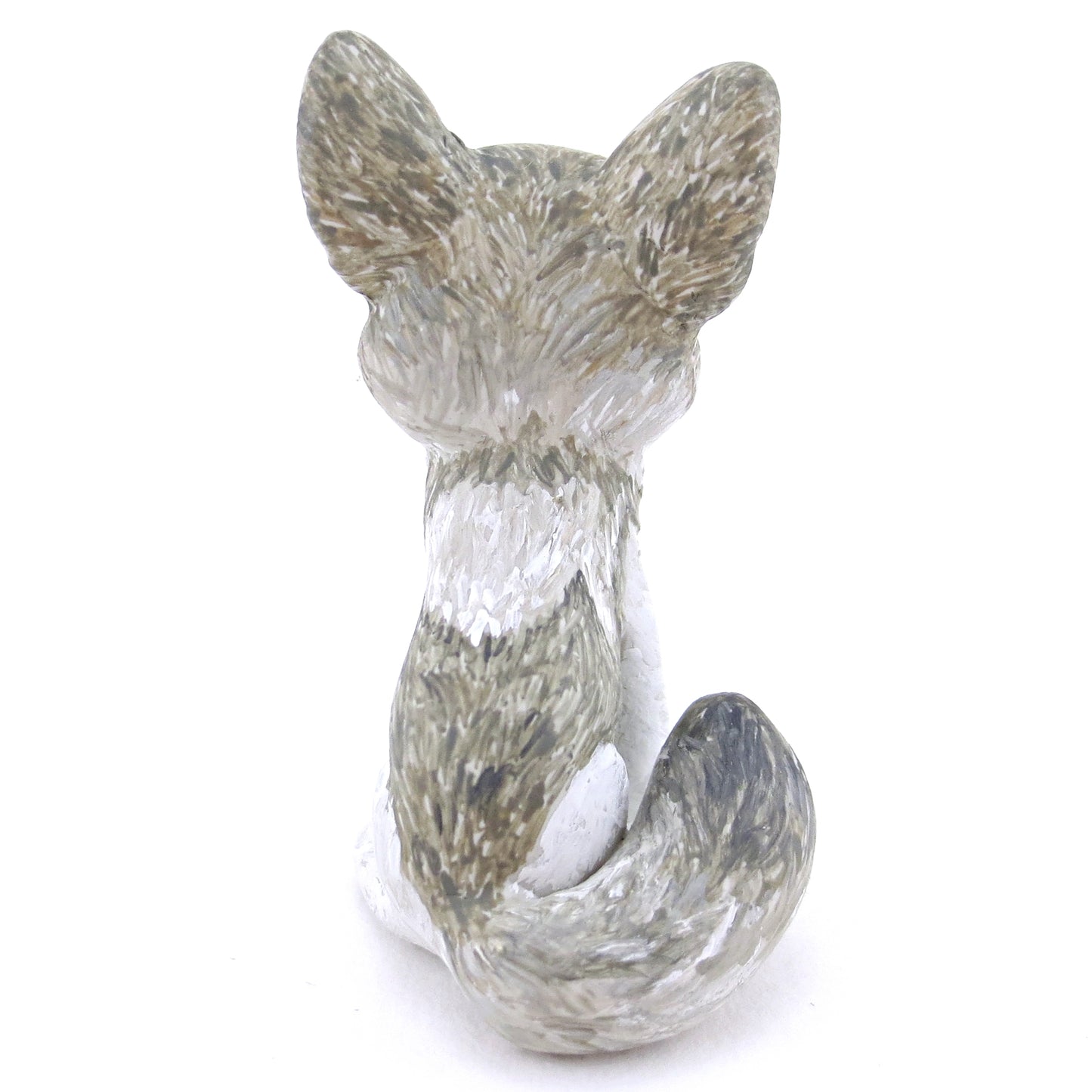 Grey Wolf Figurine - Polymer Clay Christmas Animals